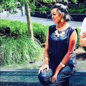 Rayon/Nylon black jumpsuit 🖤🖤